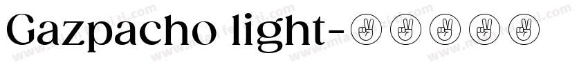 Gazpacho light字体转换